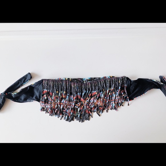 L SPACE “dolly” Aztec fringe bandeau bikini - Picture 4 of 4